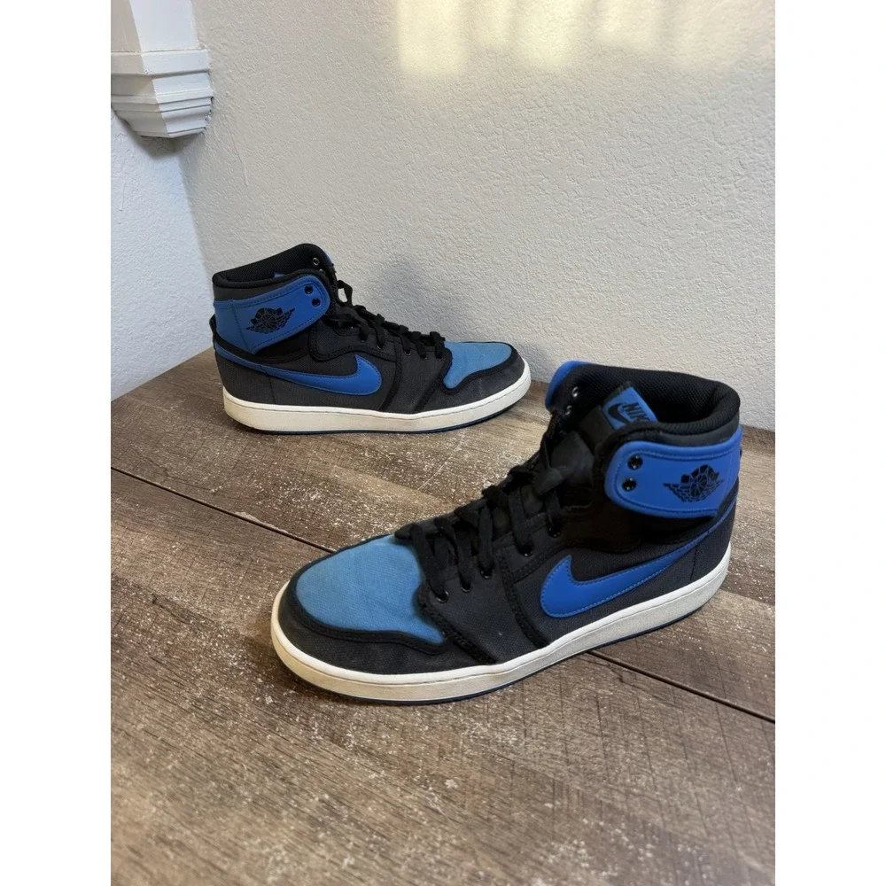 Nike Air Jordan Retro 1 I AJKO Knockout Canvas Royal Blue Black SZ 11 638471-007